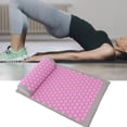 thumbnail image 1 of Almohada De Masaje De Acupuntura De Almohada Mat De Yoga Masaje De Acupresión Masaje De 68 X 42 Cm Hebilla Rosa Gris Claro, 1 of 7