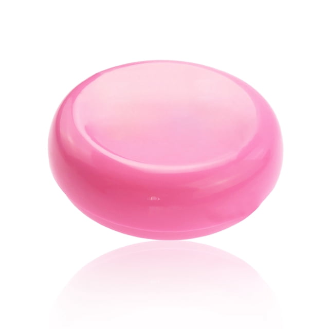 Wosthever Soporte para agujas, costura, acolchado, alfiler de succión, cojín de almacenamiento, punto de cruz, forma redonda, caja de uñas Artesanía Rosa