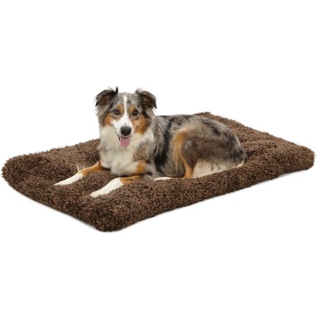 MidWest Quiet Time Dog Bed & Crate Mat  Deluxe Ombre Swirl  42   Cocoa Brown