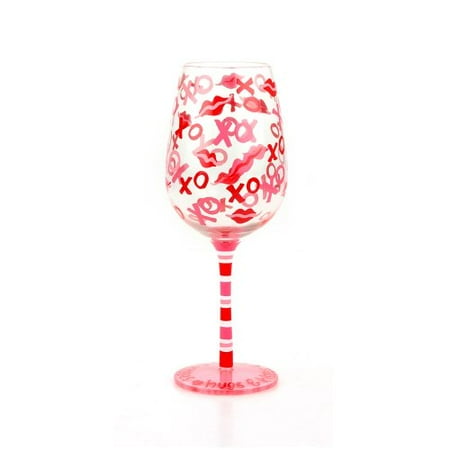 - Top Shelf Hugs and Kisses Wine Glass