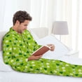 thumbnail image 6 of Fuzoiu St. Patrick's day Print Men's Long-Sleeved Pajama,Lounge Button Down Nightwear,Mens Notch Collar Pajama Set-XX-Large, 6 of 7