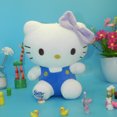 thumbnail image 3 of Muñeco de peluche Kawaii Sanrio de 20 cm, bonito muñeco de peluche de Hello Kitty para decoración de habitación, muñeco de trapo de Hello Kitty, regalos de Navidad para el hogar, 3 of 5