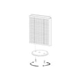 thumbnail image 2 of Azar 20"(H) x 16"(W) Pegboard Counter Unit Clear Translucent 700500-CLR, 2 of 3