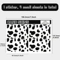 thumbnail image 2 of Black White Credit Card Skins Debit Card Skin Sticker Cover Cow Print No Bubble Slim Personalized Bank Card Protecting Decals PVC Waterproof Removable for Transportation Card 7.3x5.4Inch, 2 of 6