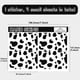 thumbnail image 2 of Pegatinas para tarjetas de crédito, de color blanco y negro, con estampado de vaca, sin burbujas, delgadas, personalizadas, de PVC, impermeables, extraíbles, para tarjetas de transporte, 7,3 x 5,4, 2 of 6