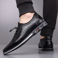 thumbnail image 3 of Men's Large-Size Leather Shoes, Casual Slip-On Loafers, Stylish, 3 of 9