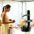 thumbnail image 2 of Electric Potato Peeler for Kitchen, Vegetable Peelers for Carrot, Automatic Potato Peeler Electric Peeler Fruit Peeler for Apples Orange Mango Lemon Kiwi (Black), 2 of 8