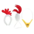thumbnail image 1 of KAKOWELY 1 juego de diadema de pelo de pollito para disfraz, nariz de pollo, accesorio de Pascua, diadema de animal de peluche, accesorios para disfraz de pollo, 1 of 5