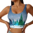 thumbnail image 2 of Lsque Christmas Trees Printed Women'S Sports Bra, Compression, Moisture Wicking, High-Impact Sports Bra For Women,Supportive sports bra-, 2 of 9
