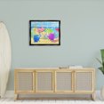 thumbnail image 3 of Stupell Industries Tropical Umbrella Coast Vibrant Beach Landscape Black Floating Frame Canvas Art, 31 x 25, by Paul Brent, 3 of 7