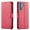 Pink, variant on TCL 20 PRO 5G Case,  Included [Tempered Glass Screen Protector], Starshop Premium Leather Wallet Pocket Credit Card Slots-Brown