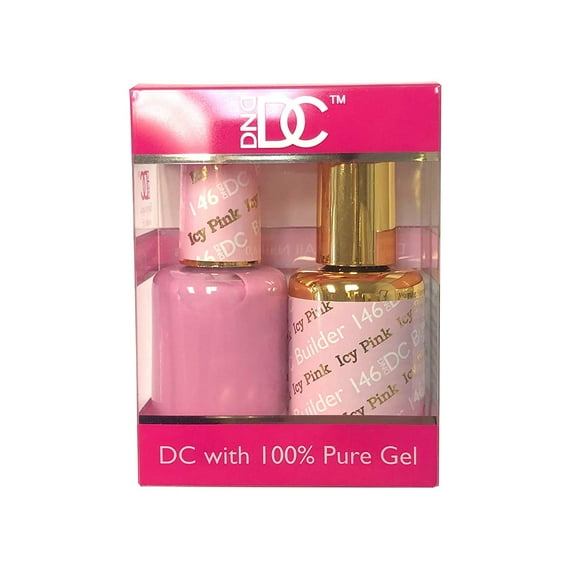 DND - DC Duo Soak off Gel & Matching nail polish - #146 Icy Pink
