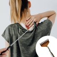 thumbnail image 4 of 2 pieces Back scratcher with rubberized handle (black and yellow), telescopic stainless steel back scratcher for head and back, extendable up to 68 cm, 4 of 4