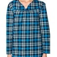 thumbnail image 3 of Casual Nights Women's Flannel Floral Long Sleeve Nightgown, 3 of 5