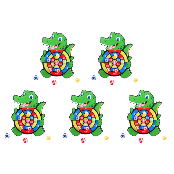 Dart Hook Cartoon Board Sticky Ball Safe con para regalos preescolares (Cocodrilo)