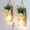 11.8"H Brown + Rose, variant on Rustic Wooden Wall Hanging Decor with LED String Lights for Modern Living Room and Bedroom, Inspirational Country Style Vintage Wall Decoration Art, 6 Hour Timer Set of 2 Grey