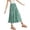 Light Green, variant on mgoYE Girls Floral Maxi Skirt Boho Flowy A-Line Summer Midi Skirt with Elastic Waist Size 11-12 Years Black