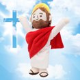 thumbnail image 2 of Bendición Y Gloria Jesús Muñeco De Peluche - Juguete Religioso Con Temática De Oración Para La Iglesia, Escuela Dominical, Navidad, Pascua, Decoración Del Hogar Y Regalos Inspiradores Pascua,,Red, 2 of 7