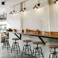thumbnail image 2 of Taburete de bar Yaheetech Industrial Vintage Rustic Metal Brown, 2 of 9