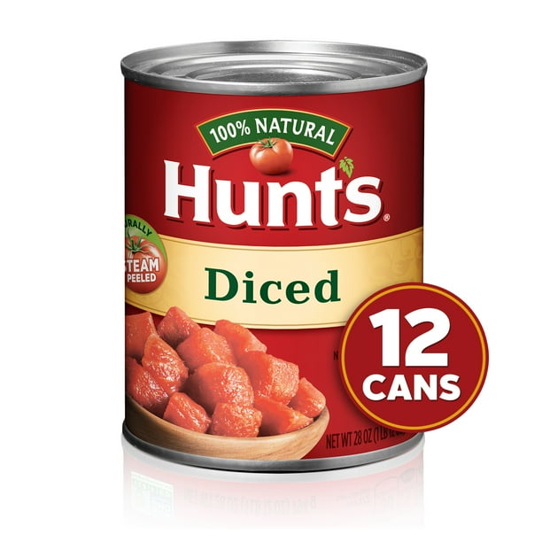 Hunt S Diced Tomatoes 100 Natural Tomatoes 28 Oz Walmart Com Walmart Com