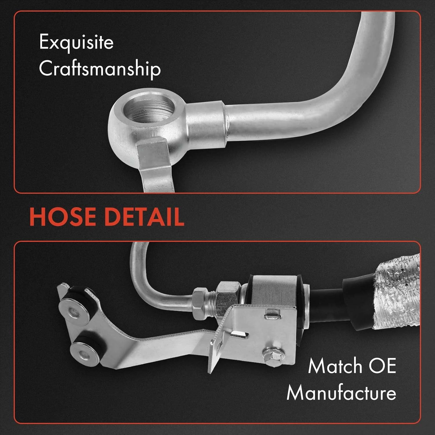 A-Premium Power Steering Pressure Hose Line Assembly Compatible with Nissan Murano 2009 2010 2011 2012 2013 2014, 3.5L, with Washer, Pump to Rack/Gear