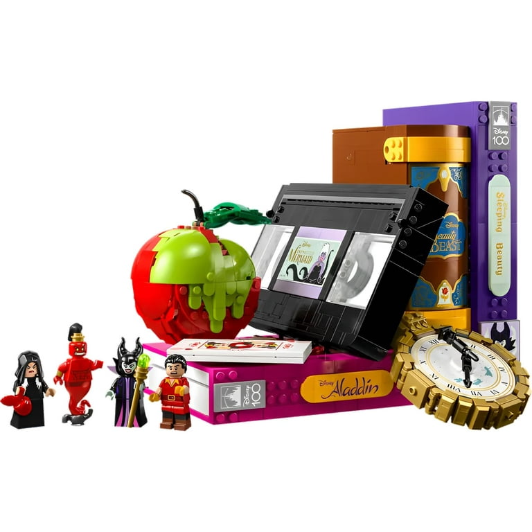 LEGO Disney Villain Icons Set, Maleficent, Jafar Genie Minifigures