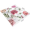 thumbnail image 4 of Decorative Floral Fuzzy Blanket: Soft, Cozy 50x60in Flannel Throw Blanket with Flowers Design - Bed Throw Blanket for Bed, Sofa, Couch & Chair, 4 of 5