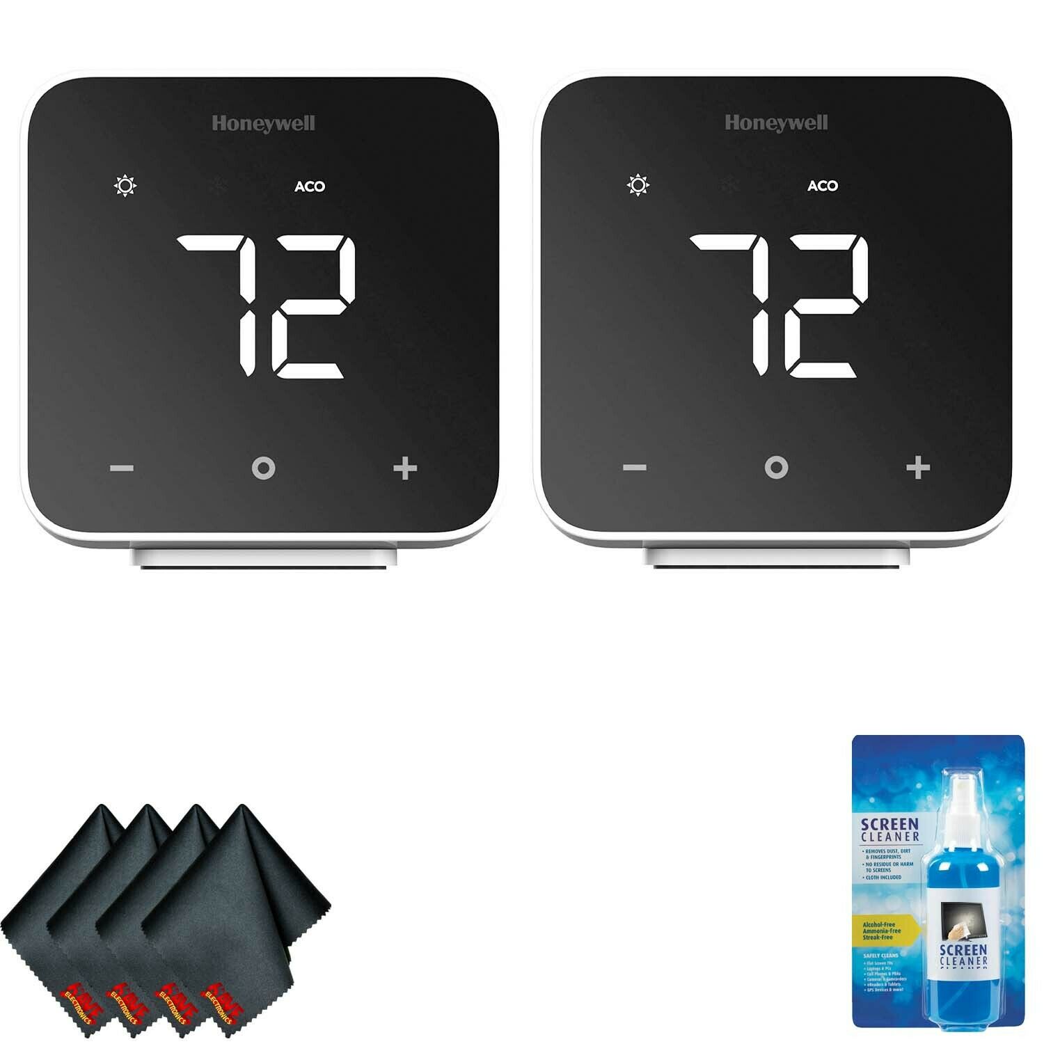 Bundle 2-Pack Details about  / Honeywell Home D6 Thermostat Black