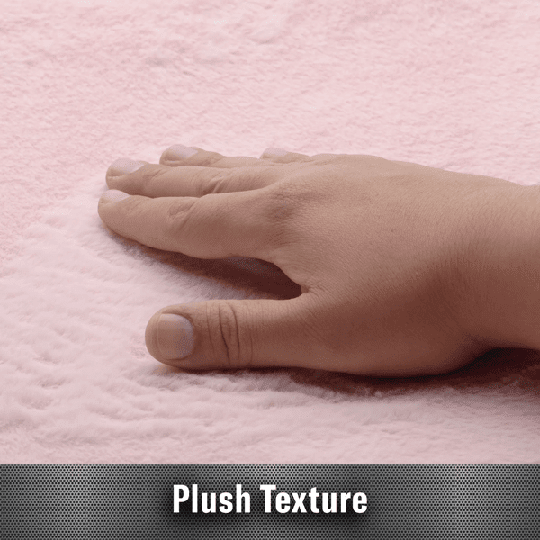 Auto Drive Plush Seat Cushion, Universal Fit for Cars, Trucks, SUVs, Sedans, Pink