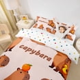 thumbnail image 3 of Erosebridal Kawaii Capybara Twin Bedding For Boys Girls,Kids Cartoon Animal Duvet Cover Set,2pcs,No Comforter,Breathable Home Decor, 3 of 6