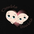 thumbnail image 2 of CafePress - Cute Double Trouble Twins Maternity Dark T Shirt - Maternity Dark T-Shirt, 2 of 3