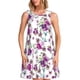 thumbnail image 1 of Fotbe Violets Flowers Vestido de Verano sin Mangas para Mujer – Vestido Midi Línea A, Estilo Camiseta Floral, Vestido Playero Casual y Fluido, 1 of 7