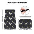 thumbnail image 4 of Daiia Cartoon Rooster Printed Car Floor Mats Set of 4, Durable Non Slip Auto Floor Carpet, Car Interior Carpets Proof Foot Pads Anti-Slip Cushion Automoetive Accessories, 4 of 6