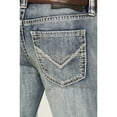 thumbnail image 4 of Rock & Roll Denim Men's And Pistol Light Vintage Wash Stackable Bootcut Jeans Light Wash 36W x 30L  US, 4 of 4