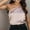 A, variant on SNKSDGM Female Spaghetti Strap Tank Top Cropped Lace Womens Tank Tops Silk Satin One Shoulder Camisole Tank Top for Women Adjustable Strap Soft Stretchy Sleeveless Sexy Blouse L