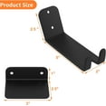 thumbnail image 4 of 2 Pack Bike Pedal Hanger Wall Mount, Heavy Duty Horizontal Bike Rack for Garage Wall, Bike Display Stand for Home Holds Up to 70 lbs, 4 of 5