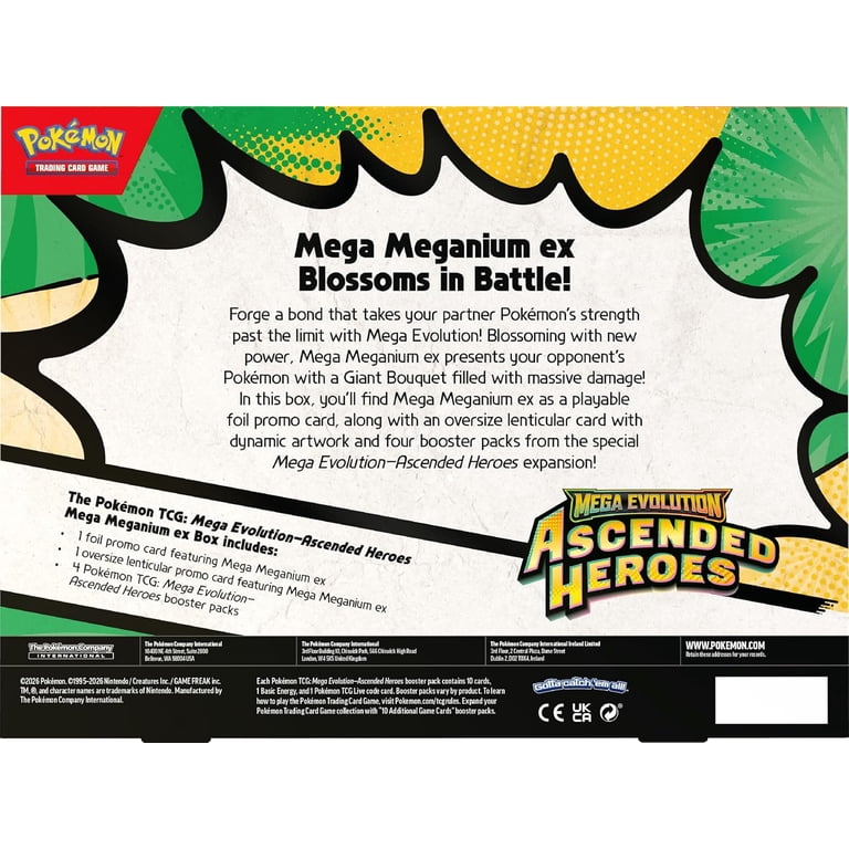 Pokemon TCG: Mega Evolution - Ascended Heroes Mega Meganium ex Box