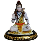 Shiva Statue 5" Lord Siva seated in meditation giving Blessings (K39)