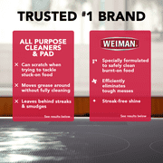 Weiman Cooktop Cleaner Kit - Cook Top Cleaner and Polish 10 oz. Scrubbing Pad, Cleaning Tool, Cooktop Razor Scraper