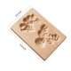thumbnail image 3 of Molde de madera para galletas, molde para hornear 3D, herramienta para hornear para decoración artesanal en relieve, adecuado para cocina de Halloween DIY (ciervo), 3 of 5