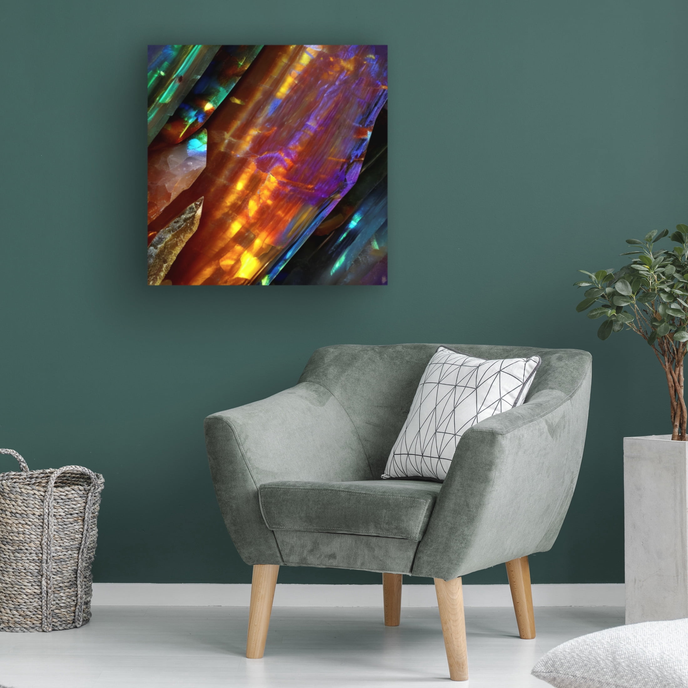 Canvas Wall Art - Tina Lavoie 'Geology 101 Part Five' Wall Art for Living Room, Bedroom, or Office Décor by Trademark Fine Art - 14 x 14 Inches