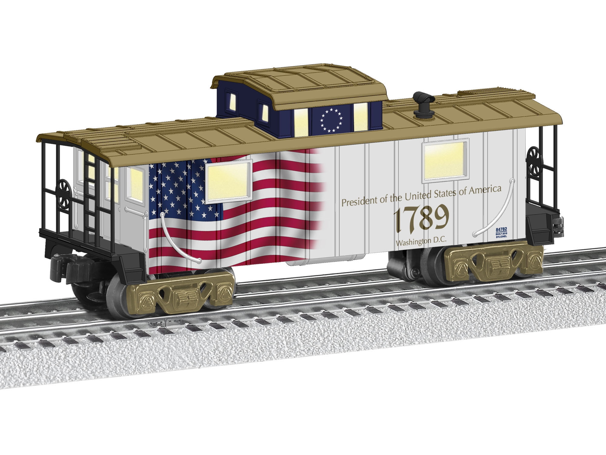 Lionel O Scale Presidential Caboose Electric Powered Model Train
