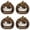 A*4, variant on YardChic 1Pc Wooden Fall Pumpkins Decorations for Home Office Indoor, 2D Cute Multi Layered Pumpkin Block Signs, Thanksgiving Table Decor, Harvest Tabletop Decoration, Halloween Home Display