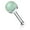 Green, variant on Nose Bone Stud Ring with Semi Precious Stone Set 316L Surgical Steel 20G 6mm