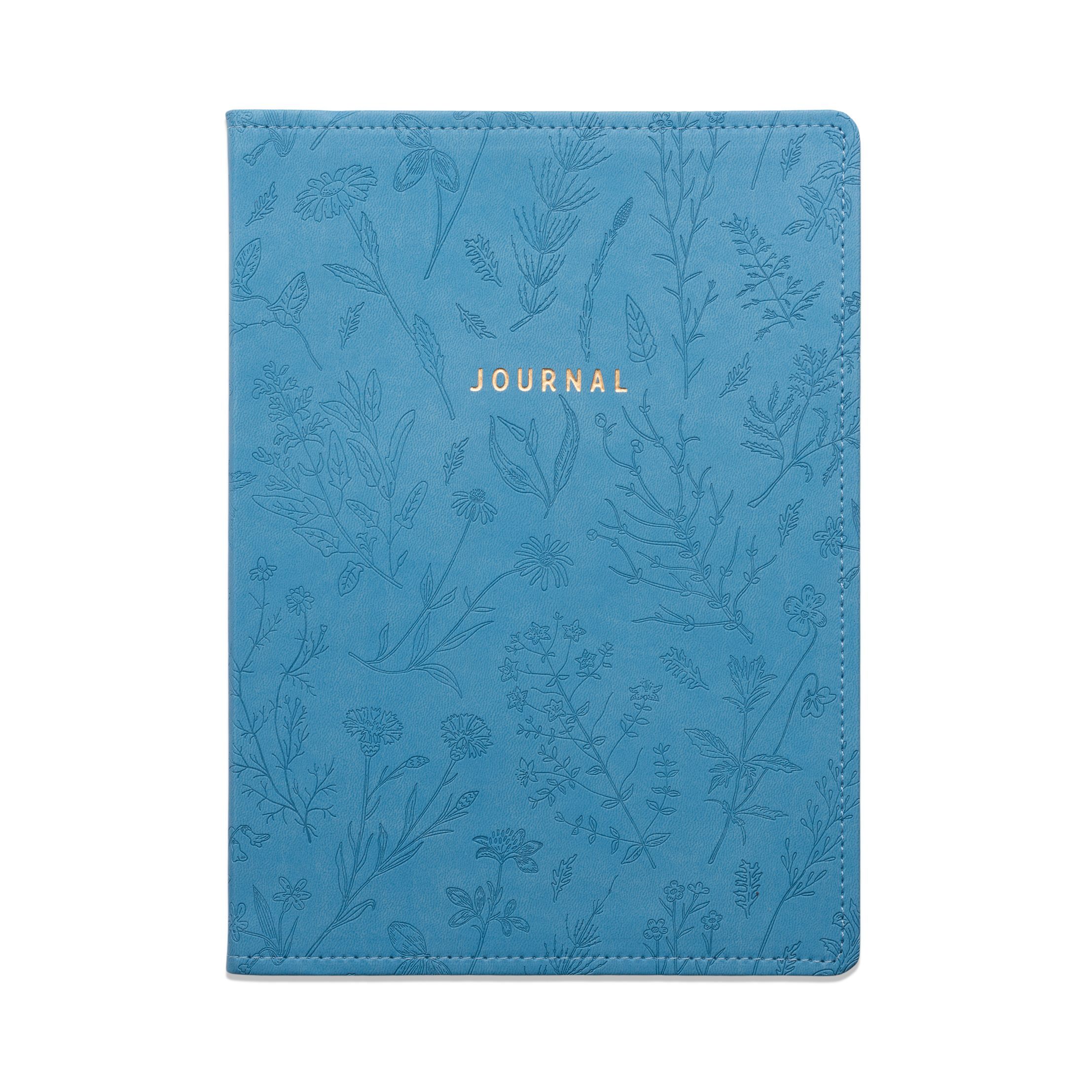 Pen+Gear Embossed Leatherette Journal, Blue photo 1