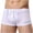 White, variant on Ausyst Mens Swim Trunks Solid Color Drawstring Hot Spring-embarrassment Quick Quick-drying Swim Shorts Clearance