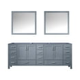 thumbnail image 2 of Lexora Home Jacques 84" Double Vanity with Mirrors in Dark Gray, 2 of 8