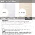 thumbnail image 6 of Premium Vinyl Blind, Room Darkening, Cordless, 54" Wide x 60" Long, Alabaster - Horizontal Window Blinds for Interior, Door Blinds - Camper Blinds,  Slat Size, 6 of 7