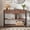 Walnut-Fluted, variant on Manxile Narrow Console Table, Entryway Table Hallway Table with Storage Shelves for Living Room, Foyer, Rustic Brown