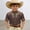 Brown, variant on Big Boys T-shirt Short Sleeve Collared Tops Button Up Cowboy Style Cute Style Stretchy Tee Tops School Daily Wear Summer Fall Casual Blouses,Brown,14-15 Years